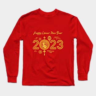 Celebrating 2023 Chiness New Year - Year of Rabbit Long Sleeve T-Shirt